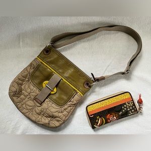 Fossil Key-per Cross body purse with free matching wallet